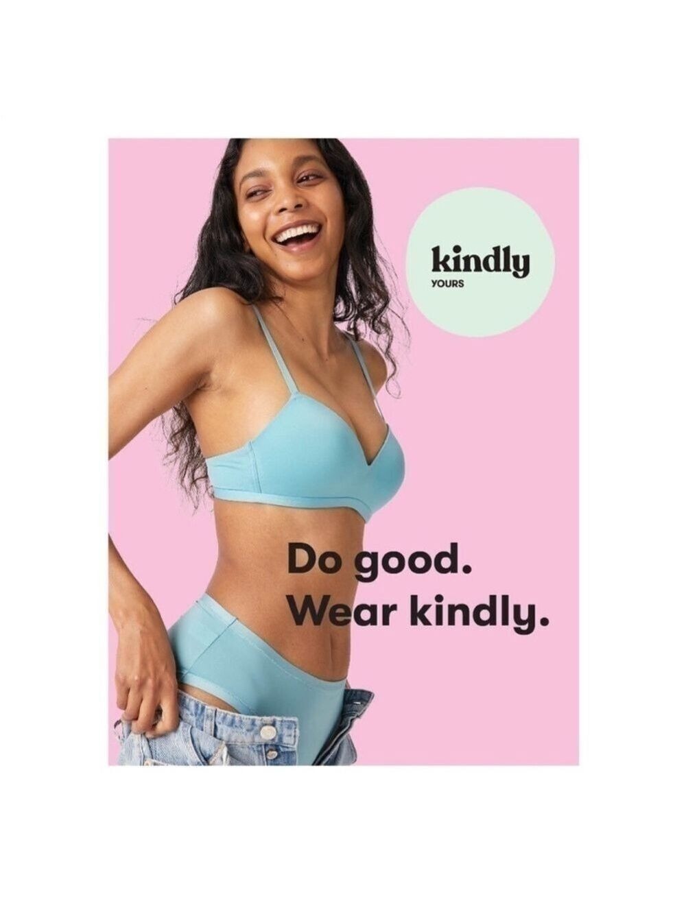 Kindly Yours caged v-neck sustainable seamless camo bralette size large - Picture 4 of 8